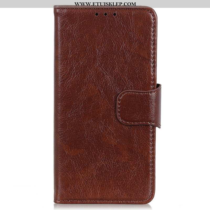 Etui Folio do Xiaomi Redmi Note 12 4G Dwoina Skóry Nappa